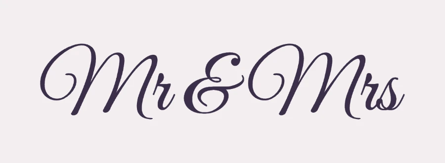 Elegant script look sample